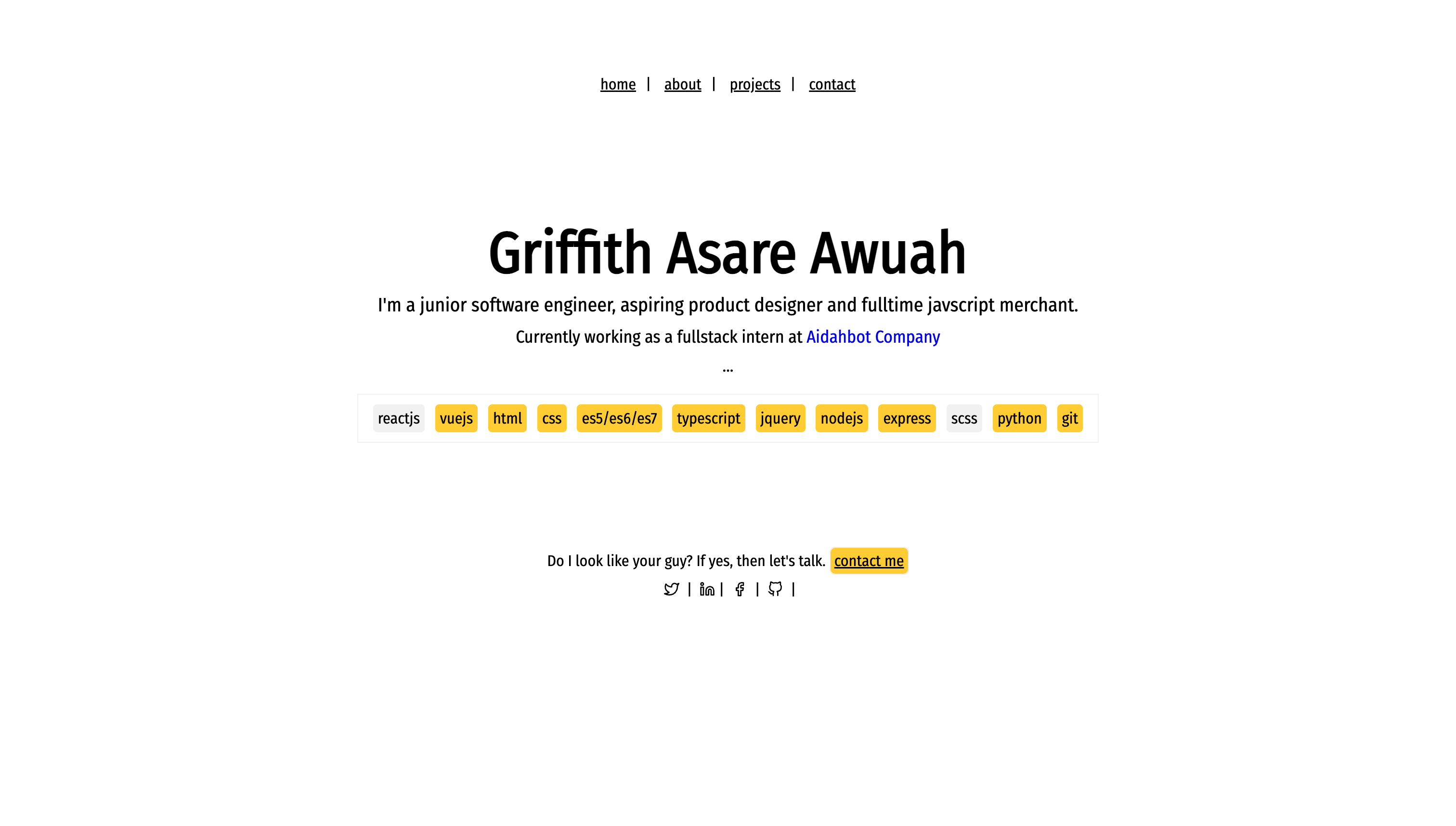 version 1 of my website